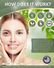 American Natural Eye Serum for Puffy Bags Under Eyes (0.5oz) - Dark Eye Circle Remover with Organic Cucumber & Chamomile E...