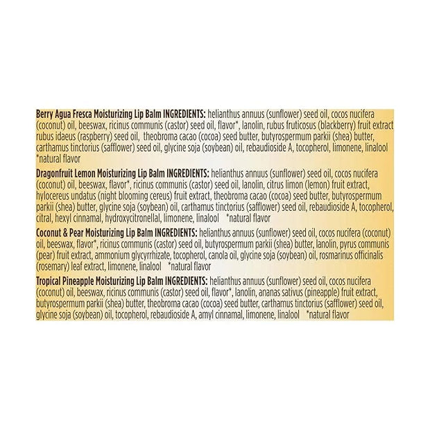 Burts Bees Tropical Assortment Lip Balm,