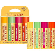 Burt's Bees Lip Balm - Original Beeswax, Cucumber Mint, Watermelon & Sweet Mandarin, With Responsibly Sourced Beeswax, Tin...