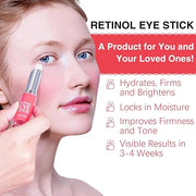 Retinol Eye Stick, Retinol Eye Cream, Under Eye Brightener Stick for Dark Circles, Eye Cream Anti Aging, Eyes Treatment Pr...