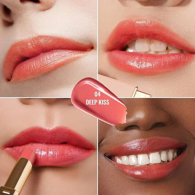 Oulac Coral Peach Red Lipstick for Women - Moisturizing Lip Stick Red, Glossy Tinted Lip Balm, Sheer Shine Juicy Finish, L...