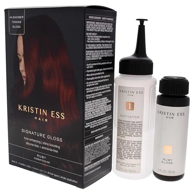 Kristin Ess The One Signature Hair Gloss - Ruby: Medium True Red (Pack of 2) - Product Image