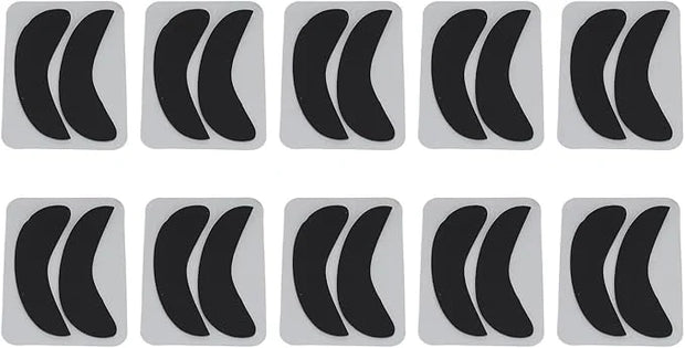 10 Pairs Half Moon Shaped Reusable Under Eye Pads for Eyelash Extension Excellent Silicone Under Eye Pads for Lash Extensi...