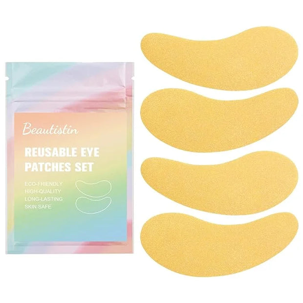 Under Eye Patches Silicone - 2 Pairs Reusable Eye Patches, Eye Wrinkle Patches, Reusable Under Eye Mask, Plump Fine Lines ...