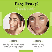 No B.S. (No Bad Stuff) Caffeine Eye Cream anti aging bundle with Two CoQ10 Deluxe Minis. Under Eye Cream for Dark Circles ...