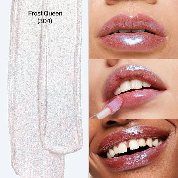 Revlon Super Lustrous Lip Gloss, Non-Sticky, Hydrating, High Shine Finish, 304 Frost Queen, 0.13 oz - Product Image