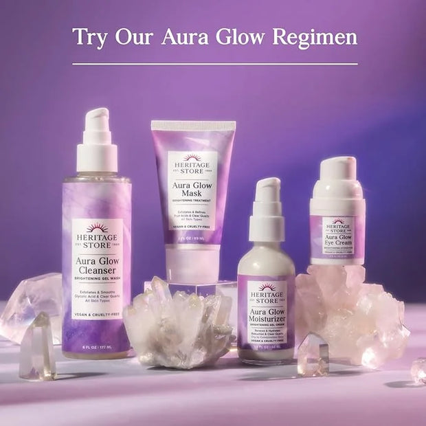 HERITAGE STORE Aura Glow Eye Cream, Under Eye Brightener & Hydrator, Minimizes look of Puffiness, Dark Circles, Fine Lines...