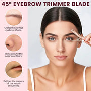 Eyebrow Razor-Face Razors for Women-Dermaplaning Tool for Face Exfoliation & Peach Fuzz with 12 Refill Blades-Facial Derma...
