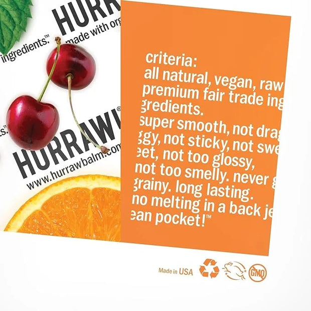 Hurraw! Vanilla Bean Lip Balm, 2 Palm
