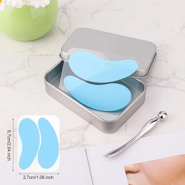 Reusable Eye Patch, Silicone Reusable Eye Gel Pads Eye Wrinkle Patches Under Eye Mask, Plump Fine Lines & Wrinkles with Me...
