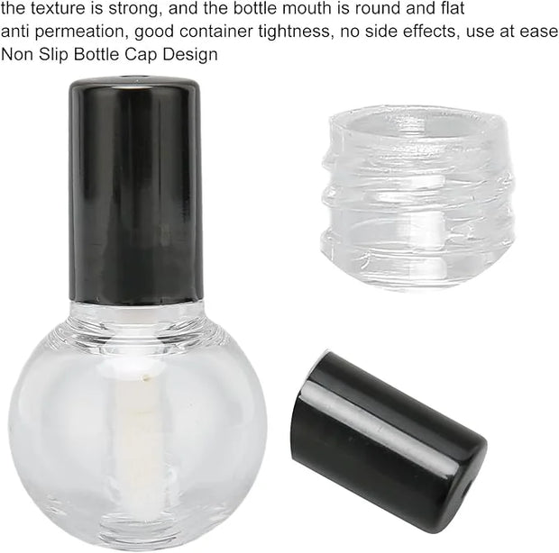 10Pcs 5ml Empty Lip Gloss Tubes Containers Cute Ball Type Plastic Refillable DIY Lip Gloss Bottle, Reusable Empty Bottle T...