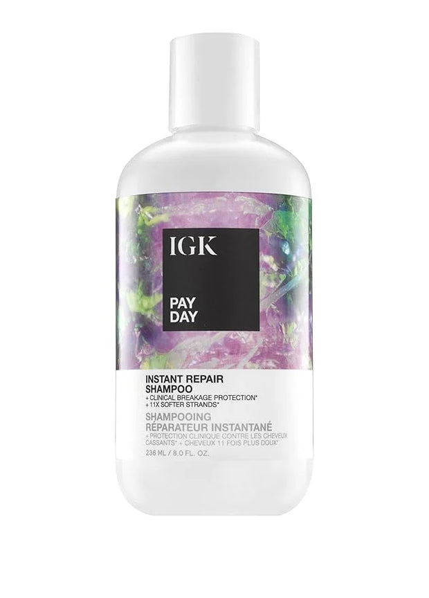 IGK PAY DAY Instant Repair Shampoo | Bond-Building + Damage Repair | Vegan + Cruelty Free | 8 Oz - Product Image