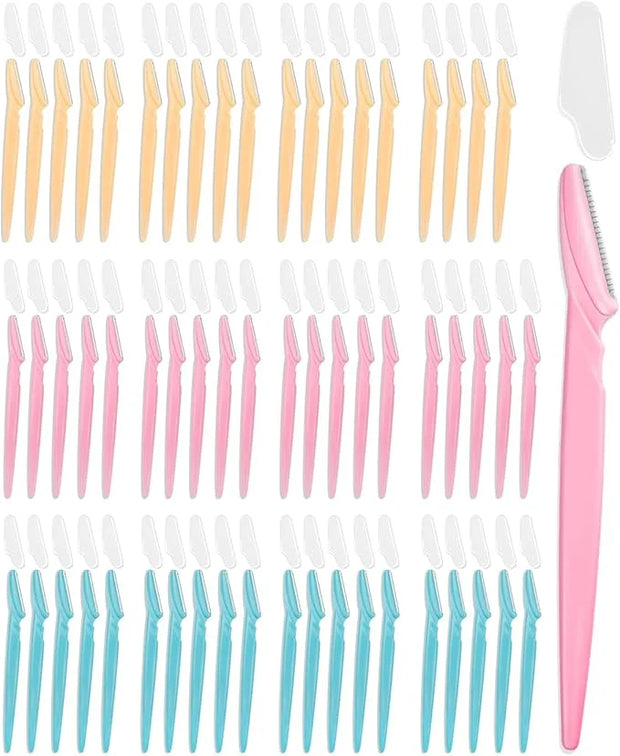 MoHern Dermaplane Razor, 60 Pcs Face Razors for Women and Men, Multipurpose Eyebrow Razor, Dermaplaning Tool for Face Mult...