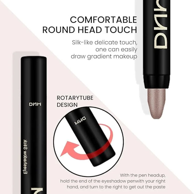 evpct 2Pcs Cream Eyeshadow Sticks Set for Eyes Waterproof, Taupe Shimmer Matte Eye shadow Stick Pencil Pen Bulk sombras en...