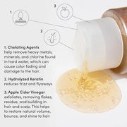 OUAI Detox Shampoo (10 fl oz) & Anti-Dandruff Deluxe Size (1 fl oz) Bundle - Soothing, Clarifying Shampoo Set for Dry, Fla...