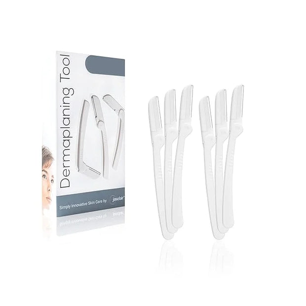 Dermaplaning Tool (6 Count) – Easy to Use Dermaplane Razor for Face – Facial Hair Removal for Women – Blade for Eyebrows a...