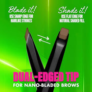 NYX PROFESSIONAL MAKEUP Blade & Shade Brow Pencil, Nano Mechanical Eyebrow Pencil, Up to 16HR Make Up Wear - Espresso - Pr...