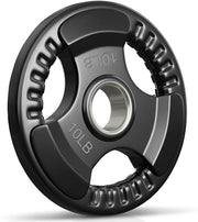 Holleyweb Weight Plates Olympic Rubber Grip Plates 2-Inch - Product Image