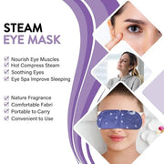 Minidiva Steam Eye Mask for Dry Eyes, 30Pcs Self Heating Spa Warm Eye Mask Relax Sleep Mask, Disposable Heated for Dark Ci...