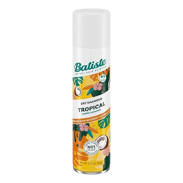Batiste Dry Shampoo, Tropical Fragrance, Refresh Hair and Absorb Oil Between Washes, Waterless Shampoo for Added Hair Text...