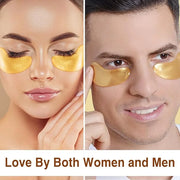 30Pcs Under Eye Collagen Patches, Moisturizing 24K Gold Eye Mask, Eye Patches for Puffy Eyes and Dark Circles, Under Eye M...