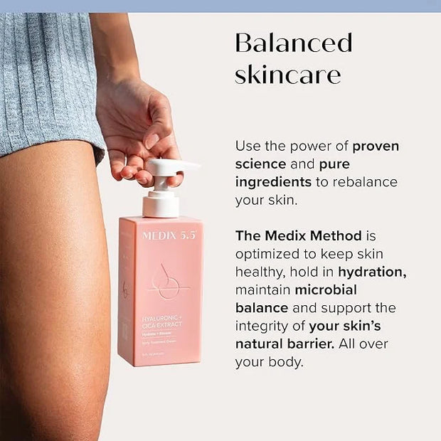 Medix 5.5 Hyaluronic Acid + Vitamin E Cream Body Lotion For Women | Hydrating Dry Skin Firming Lotion Minimizes Look Of Wr...