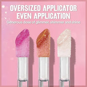 REVLON Super Lustrous Glimmer Gloss Gift Set, 3-Piece, Non-Sticky Lip Makeup, Plant-Based Glitter, High-Shine Finish, 008 ...