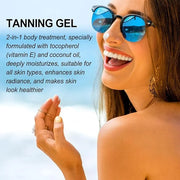 Intensive Tanning Gel, Natural Tanning Lotion, Brown Intense Tanning Gel For Body Outdoor Summar Beach Women For Sunbeds &...