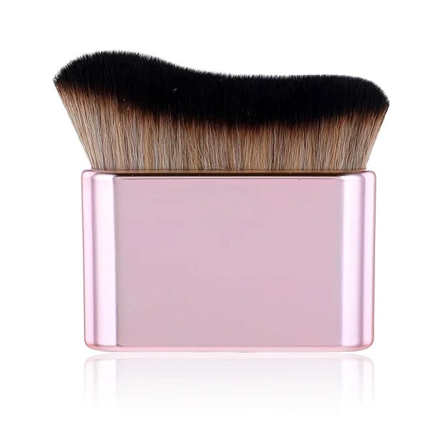 Self Tan Brush Soft Body Makeup Brush Portable Self Tanning Brush Self Tanner Face Brush For Body & Leg Makeup（Pink Rose G...
