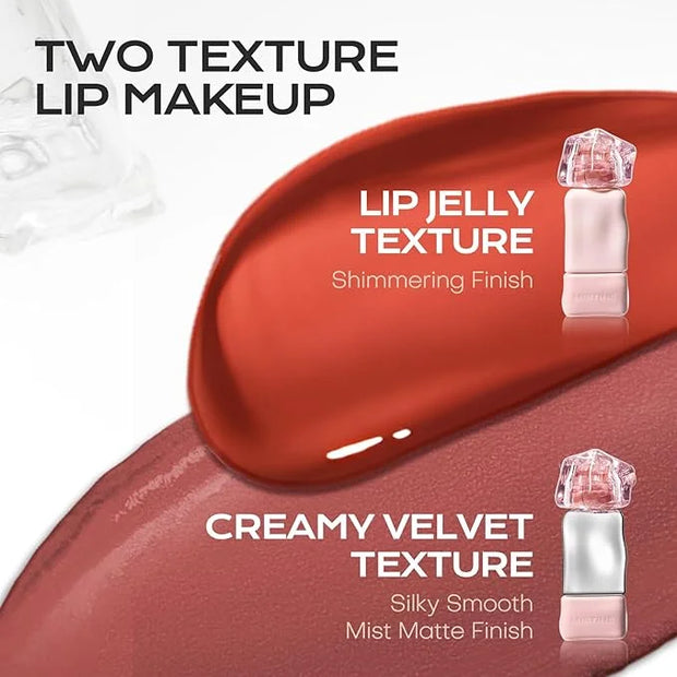 Mistine Makeup Velvet Lip Gloss Matte Lip Cream Liquid Lipstick Softening with Hyaluronic Acid Lip Tint, Non-Sticky Lightw...