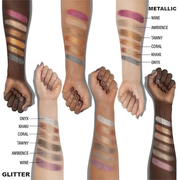 Cosmeticss - Neutrals, 24-Color eyeshadow Palette Matte/Shimmer/Metallic.Glitter Finish,