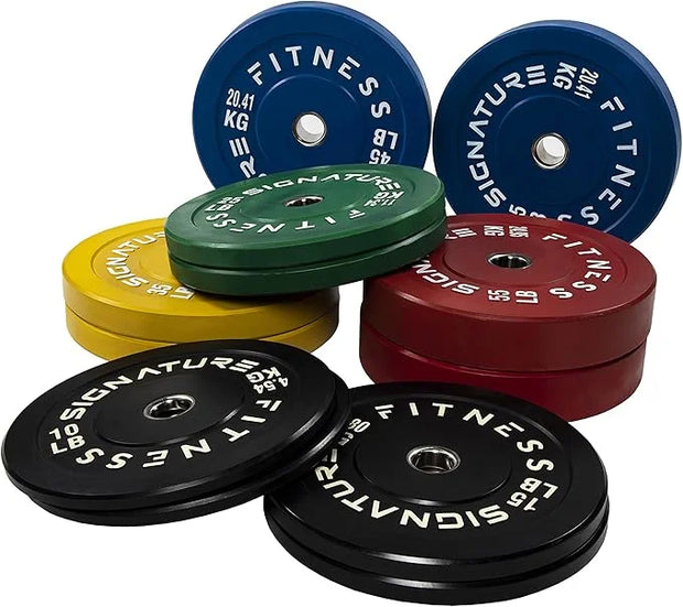Signature Fitness 2" Olympic Bumper Plate Weight Plates 25LB Single, - Product Image