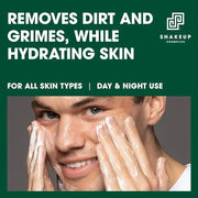 Mens 4-Piece Skin Kit for Clearer Skin, Targets Blemishes, Vegan Formula with Daily Face Wash, Clarifying Toner, Purifying...
