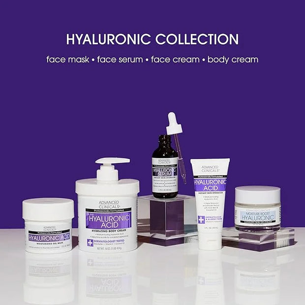 Advanced Clinicals Hyaluronic Acid Moisturizer Body Cream W/Vitamin E | Hydrating Cream & Body Lotion For Women & Men To H...