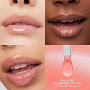 Buxom Full On Glossy Lip Oil in White Russian Power Line Plumping Lip Liner in Hush Hush Henna - Product Image
