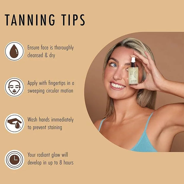 St Moriz Advanced Miracle Glow Face Tanner Serum - Hydrating Self Tan Face Serum, 30ml - With Q10 & Hyaluronic Acid - Natu...