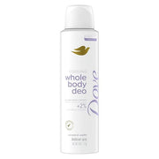 Dove Whole Body Deo Aluminum Free Invisible Spray Deodorant Coconut & Vanilla for 72h Odor Control 4 oz - Product Image