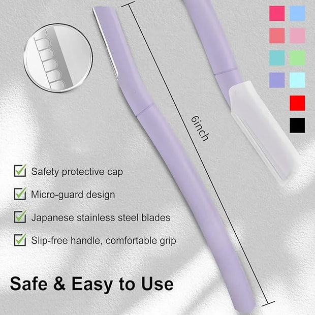 Face Razors for Women, Dermaplane Razor for Women Face, Eyebrow Razor, Facial Razors, Dermaplaning Tool, Gentle Skin Exfol...