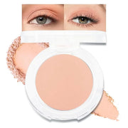 Single Mini Pressed Eyeshadow Makeup Palette, Nude Skin Color Sparkle Shimmer Glitter Monochrome Cream Eye shadows Palette...