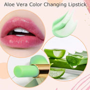 evpct 2Pcs Aloe Vera Tinted Lip Balms PH Lip Color Changing Lipstick Balm Stain Gift Set Queen for Women Girls Korean Mood...