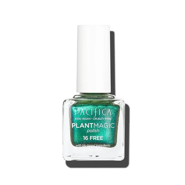 Pacifica Natural Nail Polish – Plant Magic Sparkling Green Nail Polish - Plant Based, Non-Toxic & Clinically Tested - Last...