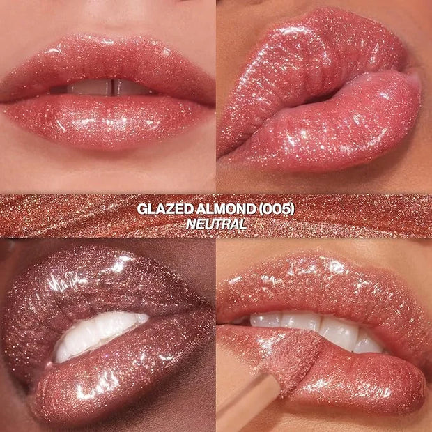 REVLON Super Lustrous Glimmer Gloss Gift Set, 3-Piece, Non-Sticky Lip Makeup, Plant-Based Glitter, High-Shine Finish, 008 ...