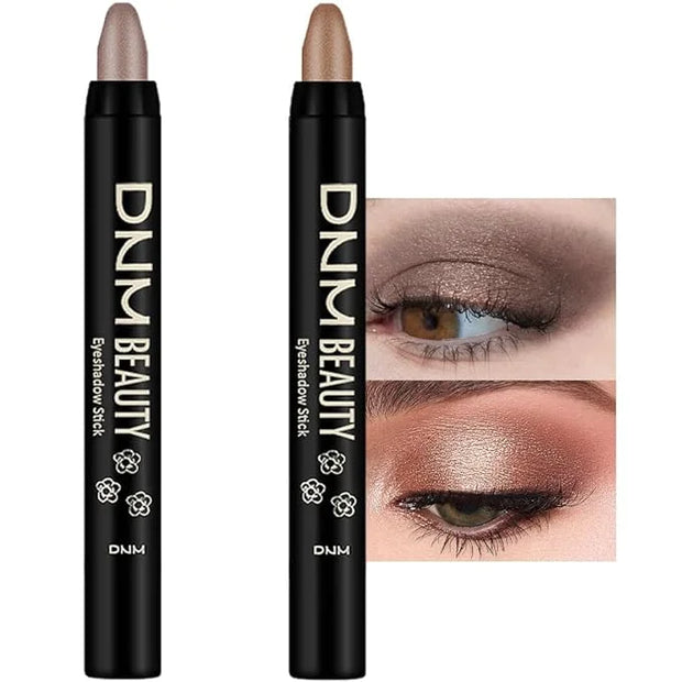 evpct 2Pcs Cream Eyeshadow Sticks Set for Eyes Waterproof, Taupe Shimmer & Bronze Shimmer Matte Eye shadow Stick Pencil Pe...