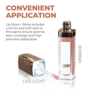 Beauty For Real Lip Gloss + Shine, Nudist - Beige Nude Pink - Non-Sticky Plumping & Hydrating Gloss - Light & Mirror In Ca...