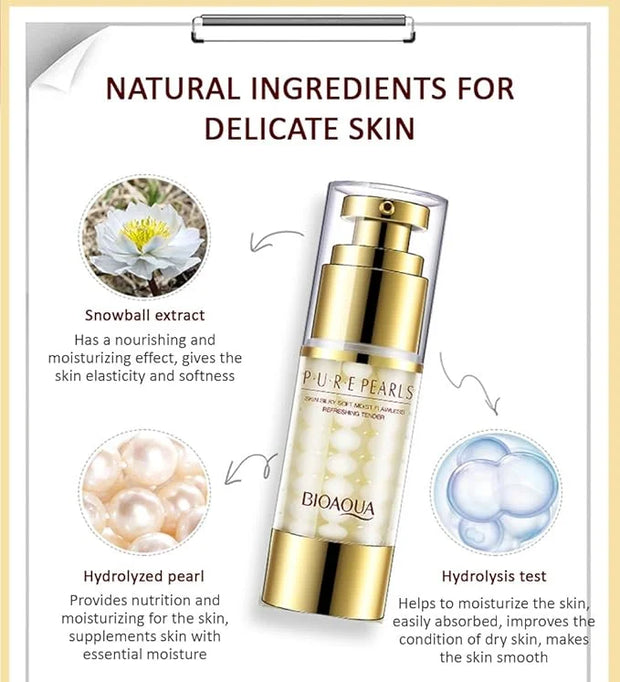 BIOAOUA Pure Pearls Skin Silky Flawless Refreshing Eye Cream Essence Beautiful Moisturized Skin Oil Control 35g - Product ...