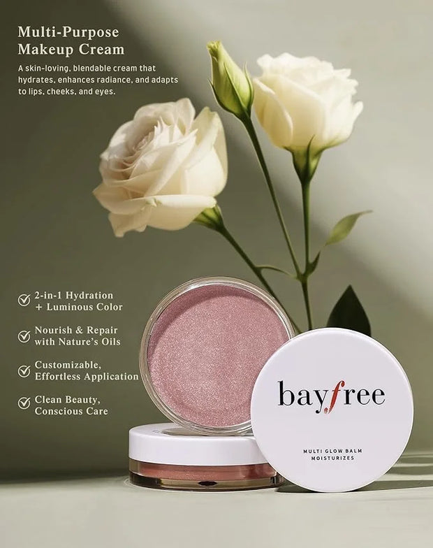 Multi Glow Balm, Cream Blush for Cheeks, Blush Balm Face Makeup, Radiant Finish, Hydrating, Creamy, Lightweight & Blendabl...