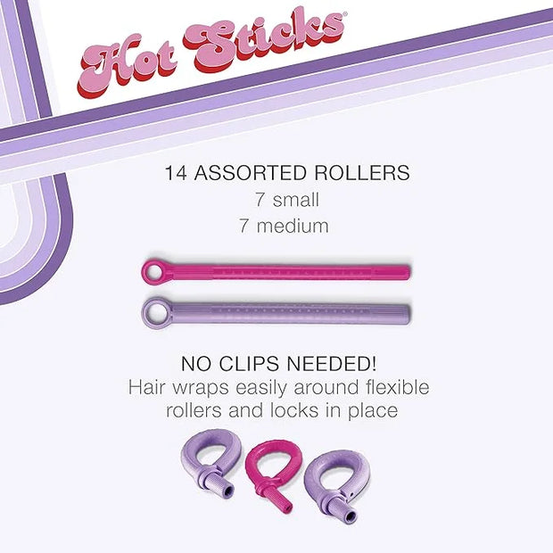 Conair Silicone Hot Rollers for Long, Medium, and All Hair - Hair Curler - No Hair Roller Clips Needed - Product Image
