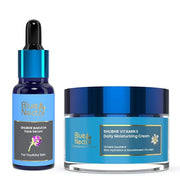 Blue Nectar Ultimate Men's Skincare Set: Face Cream & Bakuchi Anti Aging Serum Bundle for Youthful, Glowing Skin - Product...
