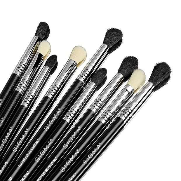 Sigma Beauty Deluxe Blending Brush Set – Professional Grade Eyeshadow Brush Set with 9 Full Size Blending Brushes Featurin...