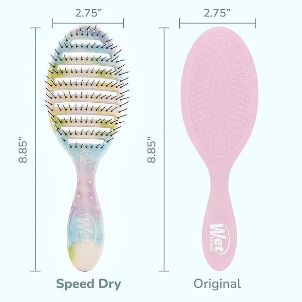 Wet Brush Speed Dry Hair Brush - Splatter (Color Wash) - Vented Design and Ultra Soft HeatFlex Bristles Are Blow Dry Safe ...